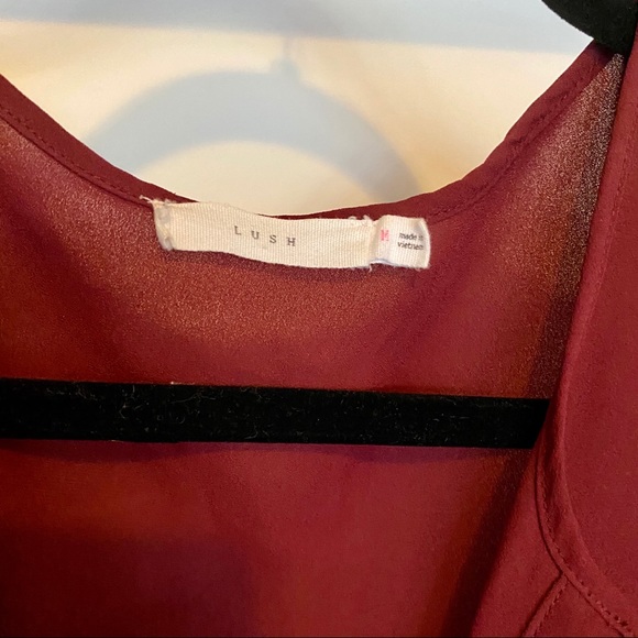 Lush Blouse | Maroon - Picture 4 of 4
